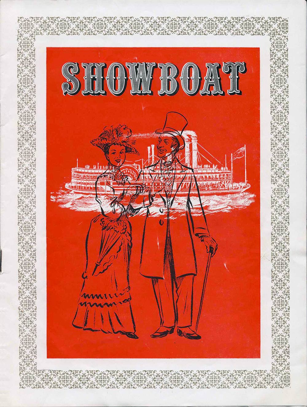 <em>Showboat</em>. Book and lyrics by Oscar Hammerstein II; music by Jerome Kern. (Dunedin Operatic and Dramatic Society). His Majesty’s Theatre, Dunedin, July 4, 1964.