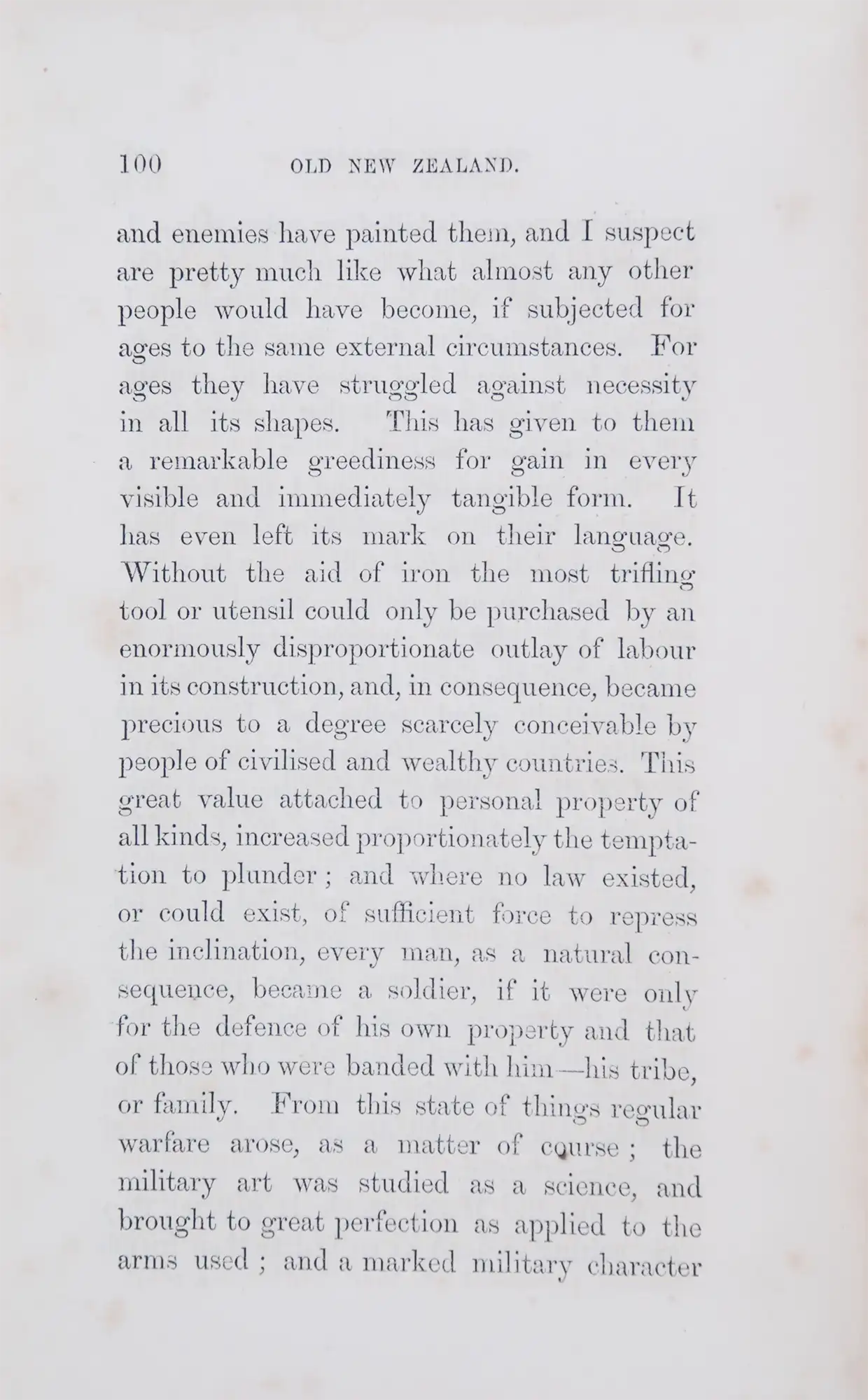 F. E. Maning. Old New Zealand: A tale of the good old times. 2nd edition. Auckland: Robert J. Creighton & Alfred Scales, 1863.