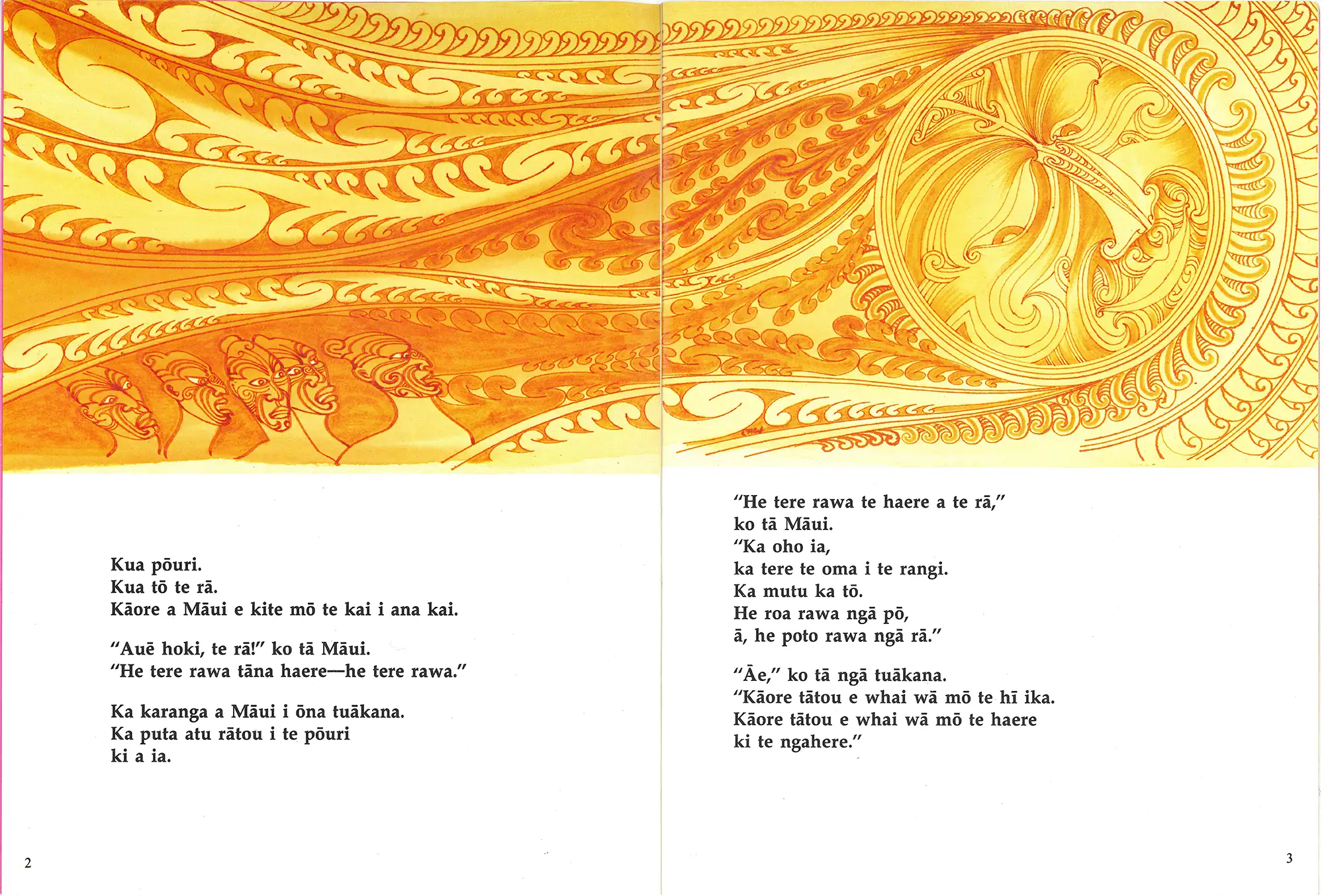 Ko Māui me te Rā nā June Melser i tuhituhi; nā Cliff Whiting kā whakaahua; nā Sonny Te Huia Wilson i whakamāori. Whanganui-a-Tara: Te Ropu Mahipukapukakura, Te Tari Matauranga, 1984.